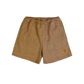 PLEASURES CHASE PLAID SHORTS BROWN P22SP006