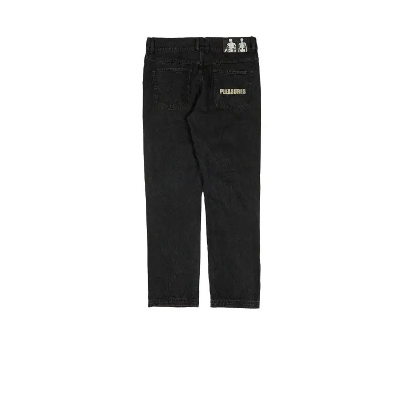 PLEASURES WALK ON ME DENIM PANT BLACK P22SP035