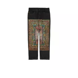 PLEASURES WALK ON ME DENIM PANT BLACK P22SP035