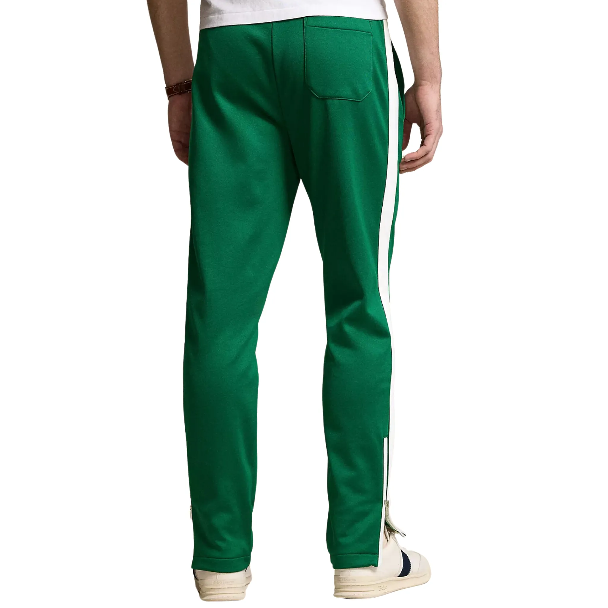 Polo Ralph Lauren Embroidered Fleece Track Pants (Tennis Green/White)