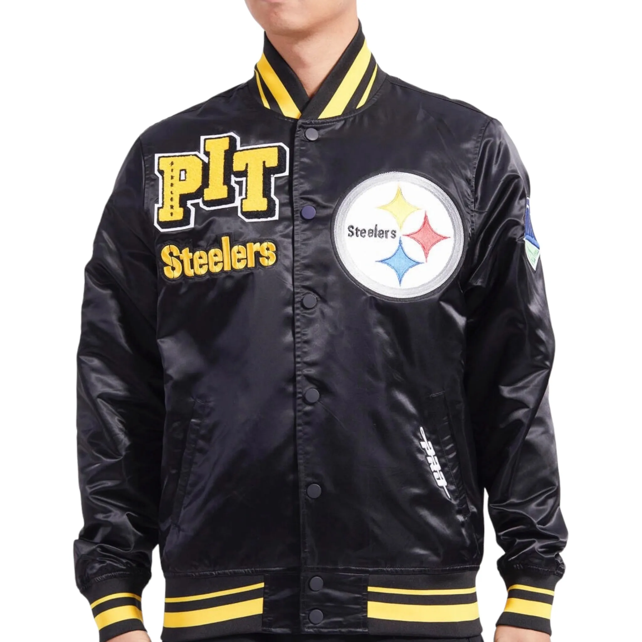 PRO STANDARD: Steelers Mash Up Satin Jacket