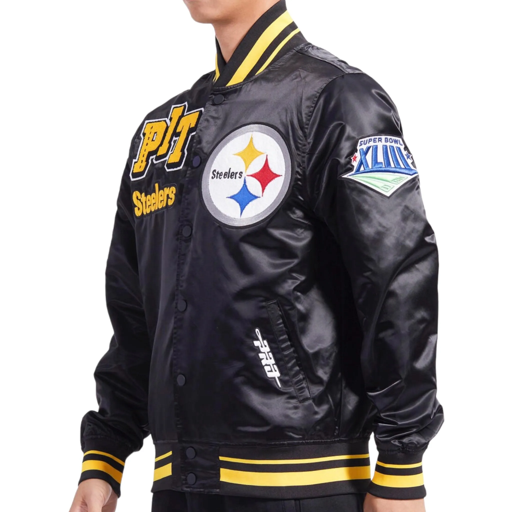 PRO STANDARD: Steelers Mash Up Satin Jacket