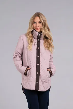 Quilted Shirt Jacket | Rose