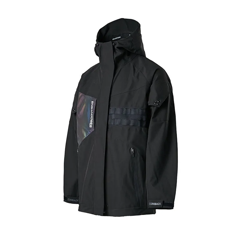 Reflective Black Jacket Men