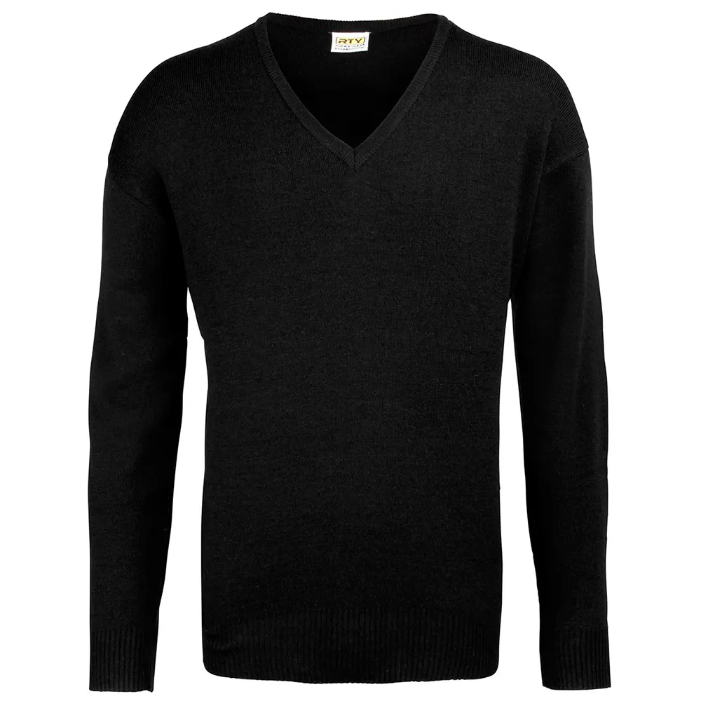 RTY V-Neck Arcylic Wool Sweater