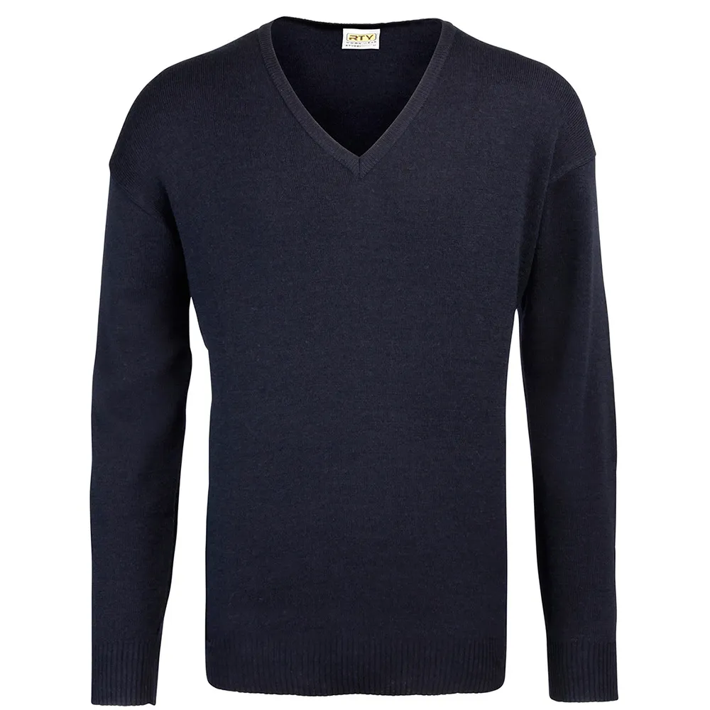 RTY V-Neck Arcylic Wool Sweater