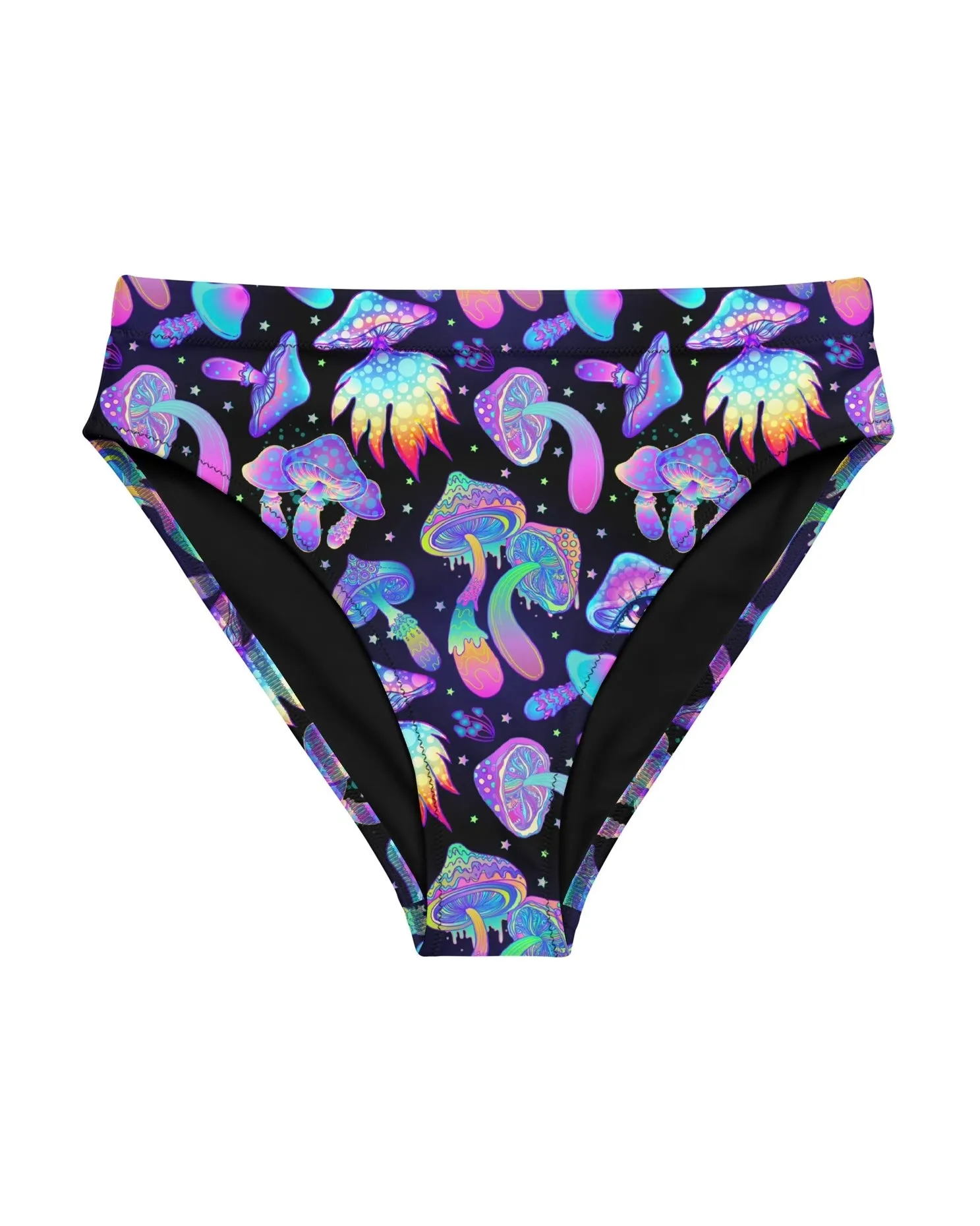 Shroomin Black High Waisted Bottoms