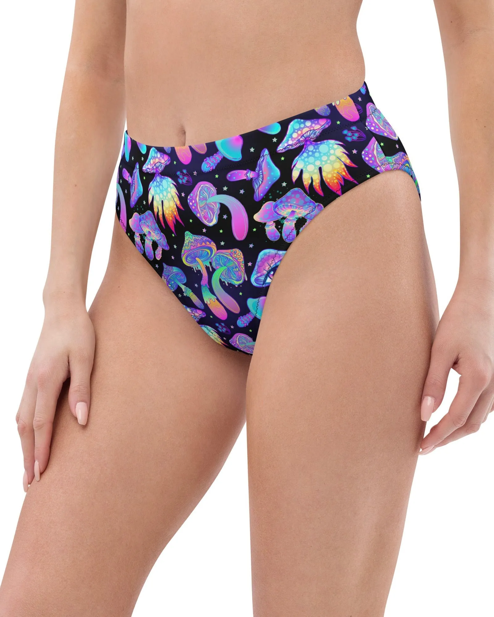 Shroomin Black High Waisted Bottoms