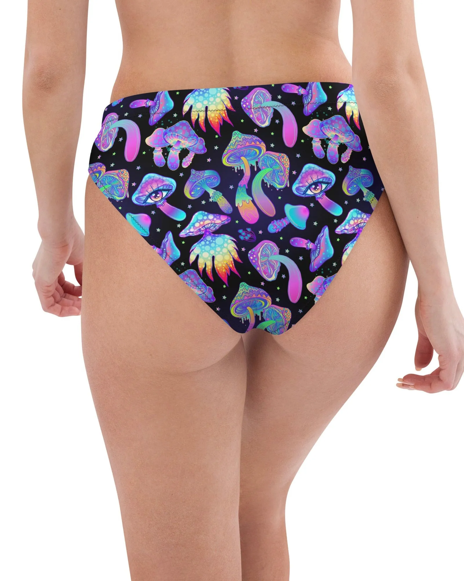 Shroomin Black High Waisted Bottoms