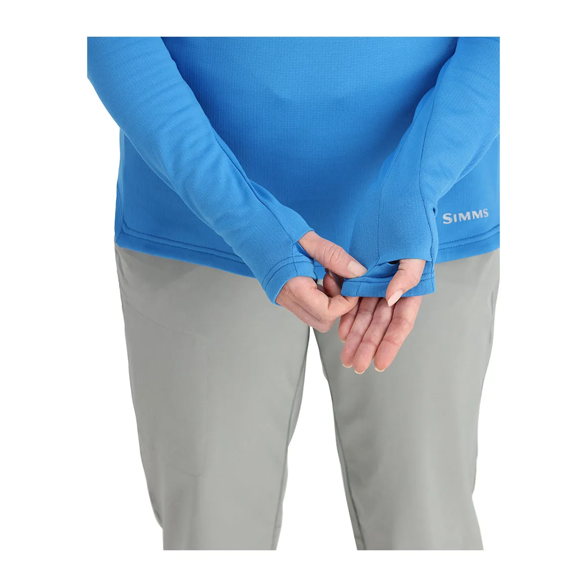 Simms Womens Heavyweight Baselayer Hoody Kingfisher