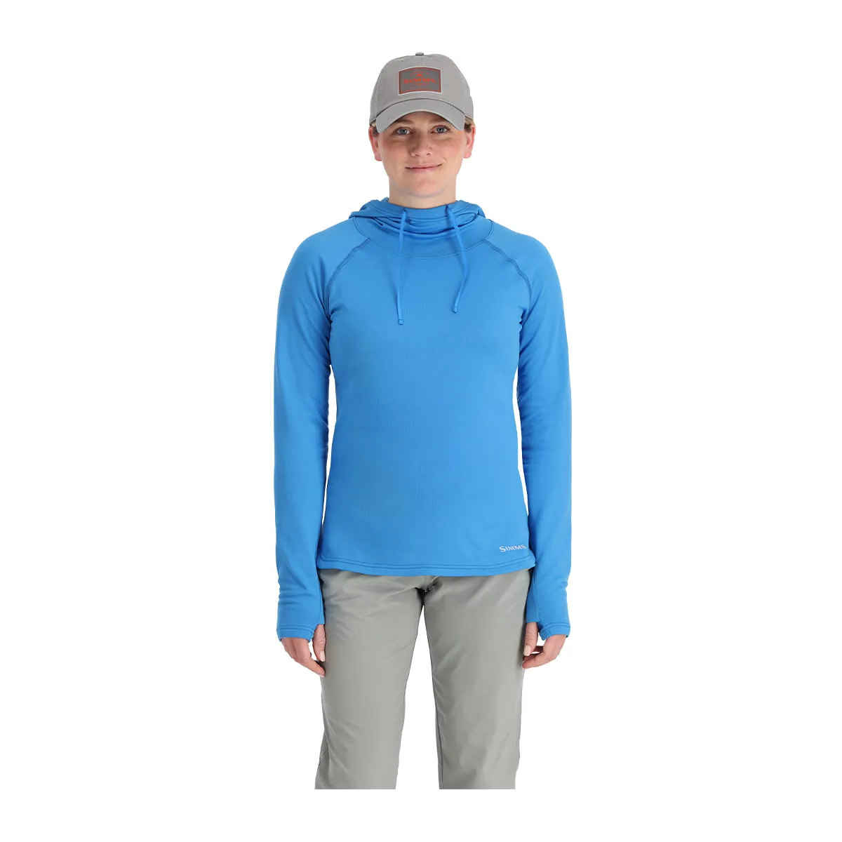 Simms Womens Heavyweight Baselayer Hoody Kingfisher