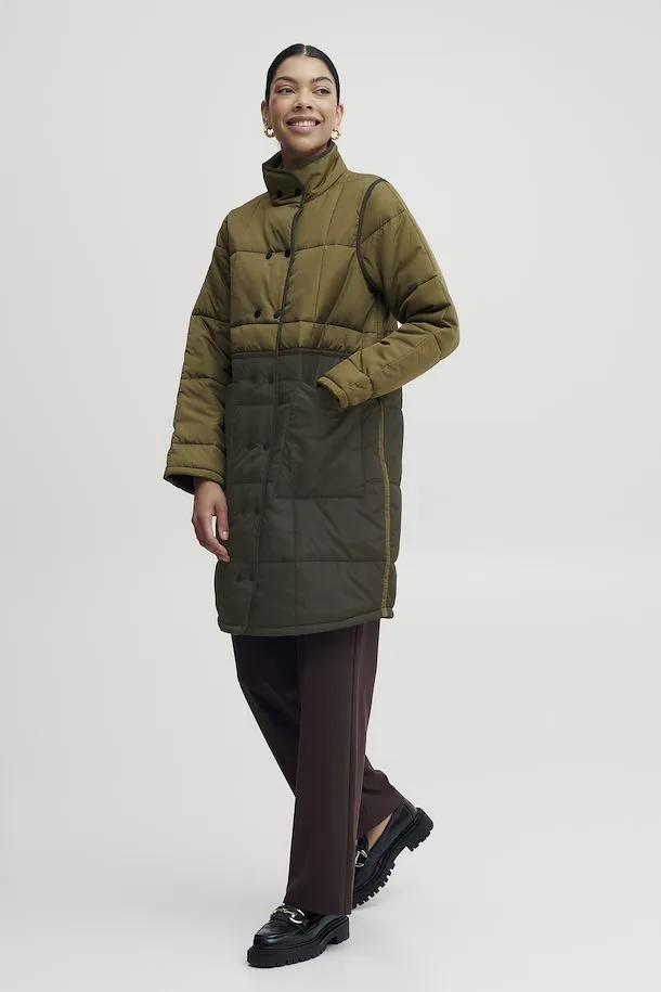 The Babeta Colourblock Jacket - Olive Mix