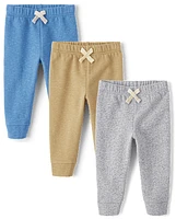 The Children's Place Baby And Toddler Boys Fleece Jogger Pants 3-Pack