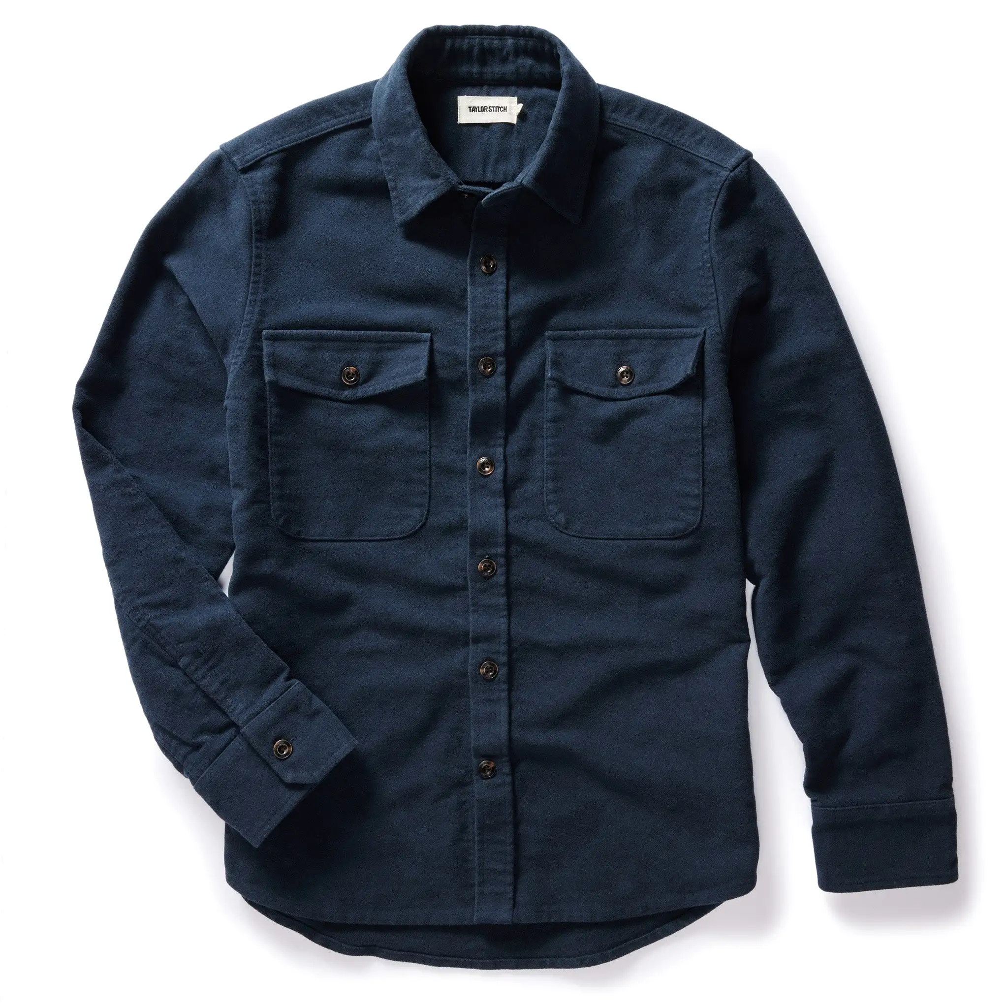 The Maritime Shirt Jacket in Dark Navy Moleskin