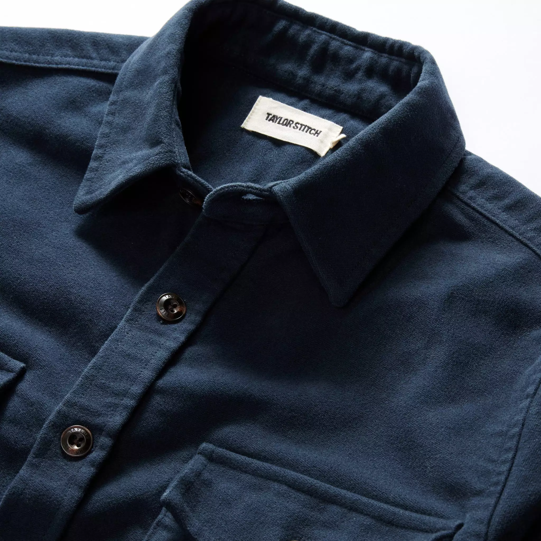 The Maritime Shirt Jacket in Dark Navy Moleskin