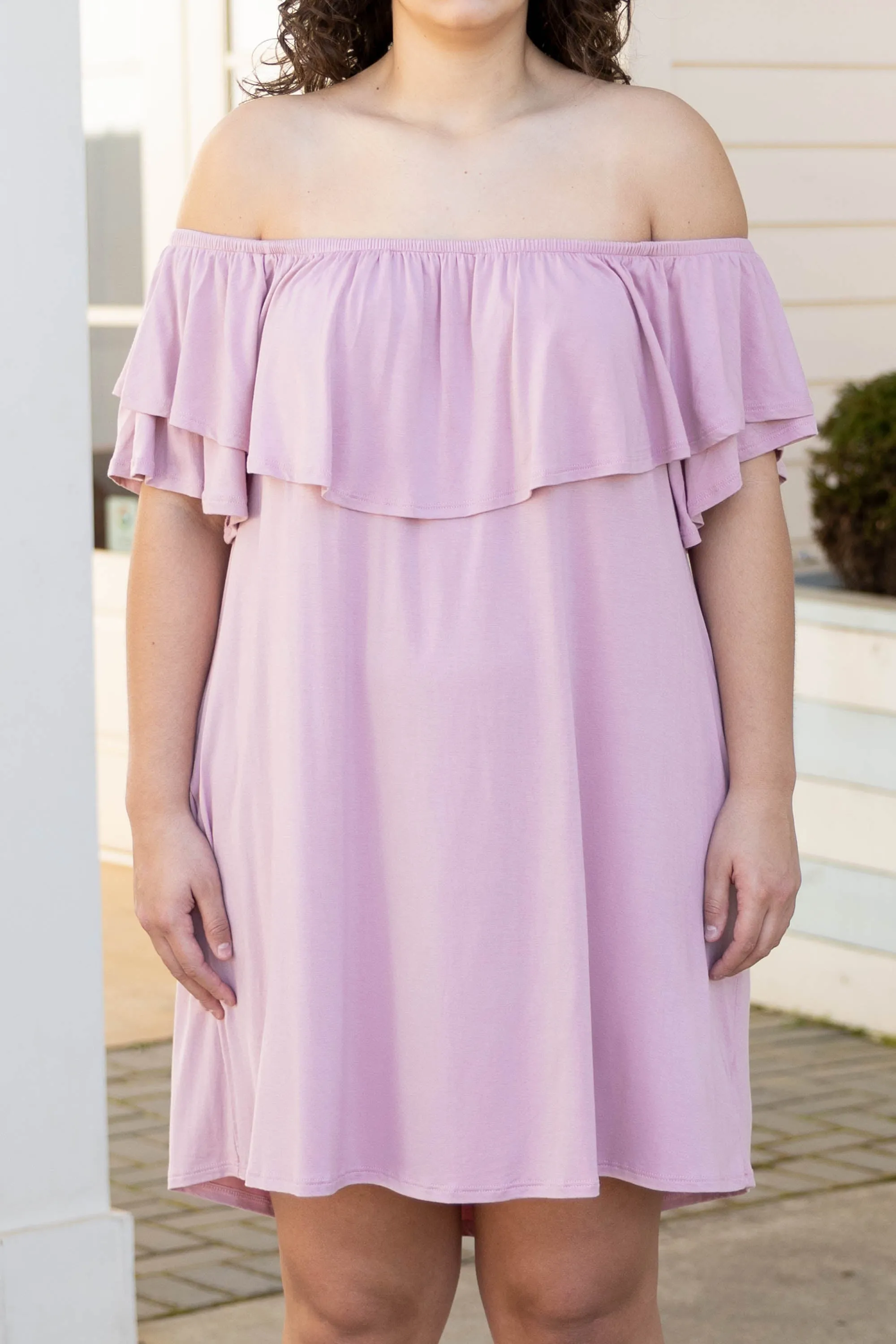 Those Springtime Blues Dress, Dusty Pink