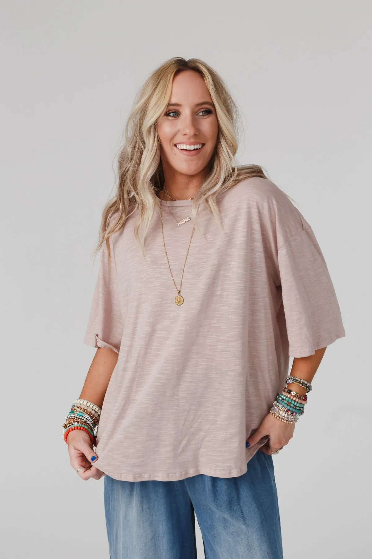 Your Favorite Slub Tee Shirt - Taupe